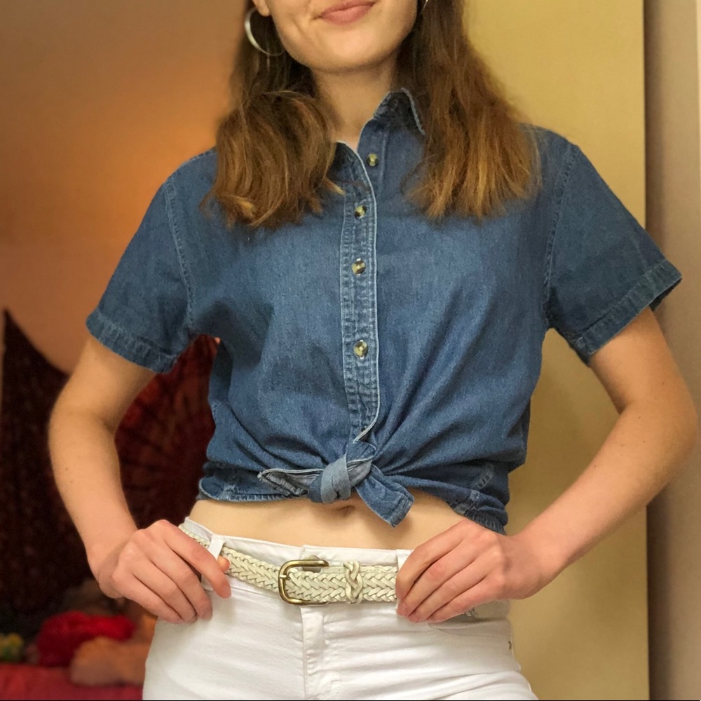 PORT AND COMPANY Denim Top